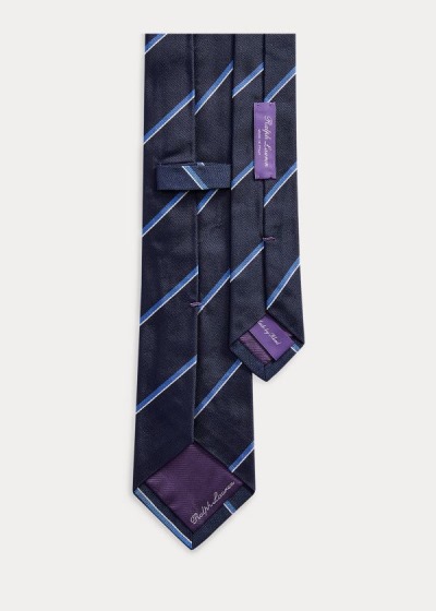 Men's Ralph Lauren Striped Silk Repp Ties | 120986ADU